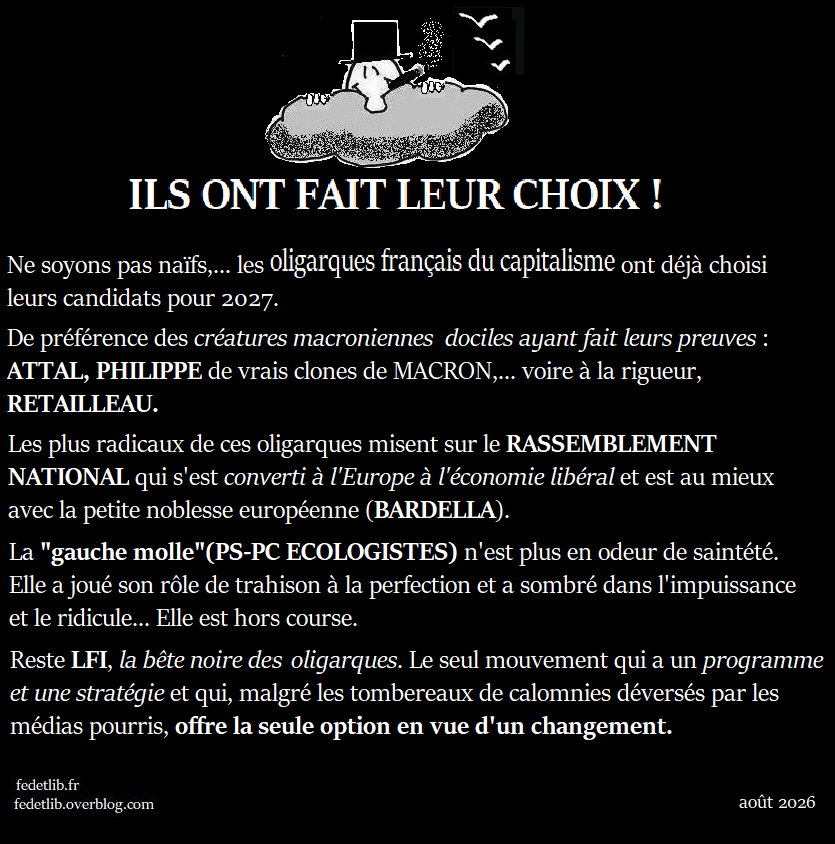 Présidentielle : le Capital a fait son choix ! !&nbsp;!